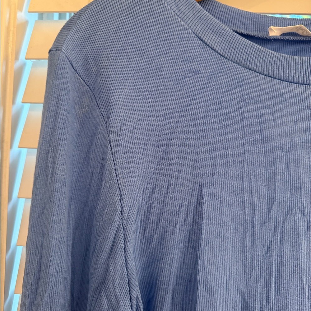 TALULAH essential ribbed long sleeve - SKY - Picture 2 of 4